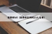 世界杯bil（世界杯比利时23人名单）